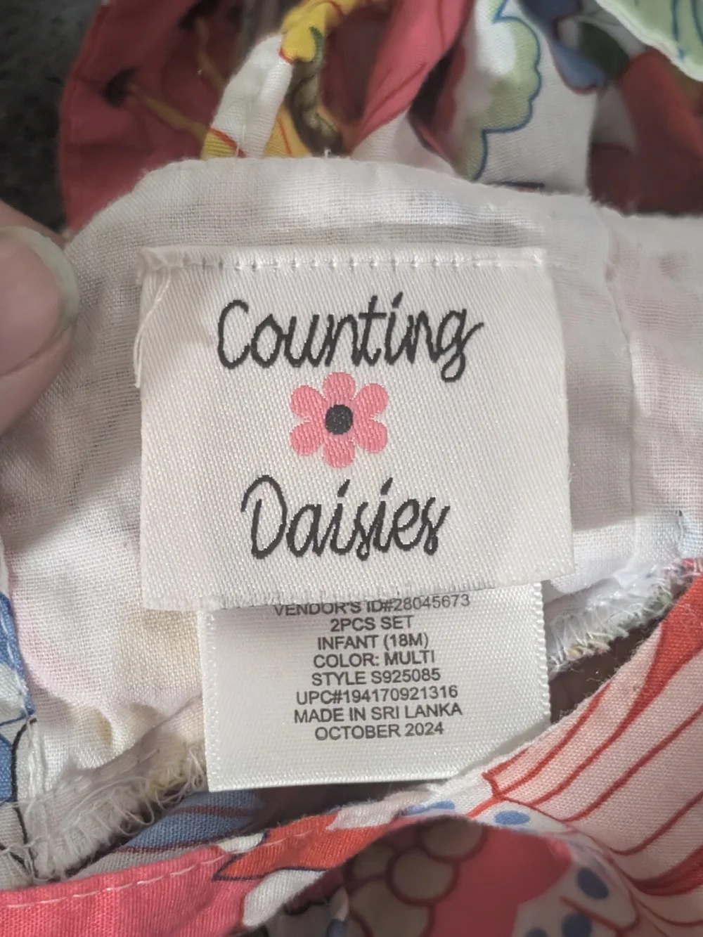 Counting Daisies Bright Floral Sundress with Matching Bloomers